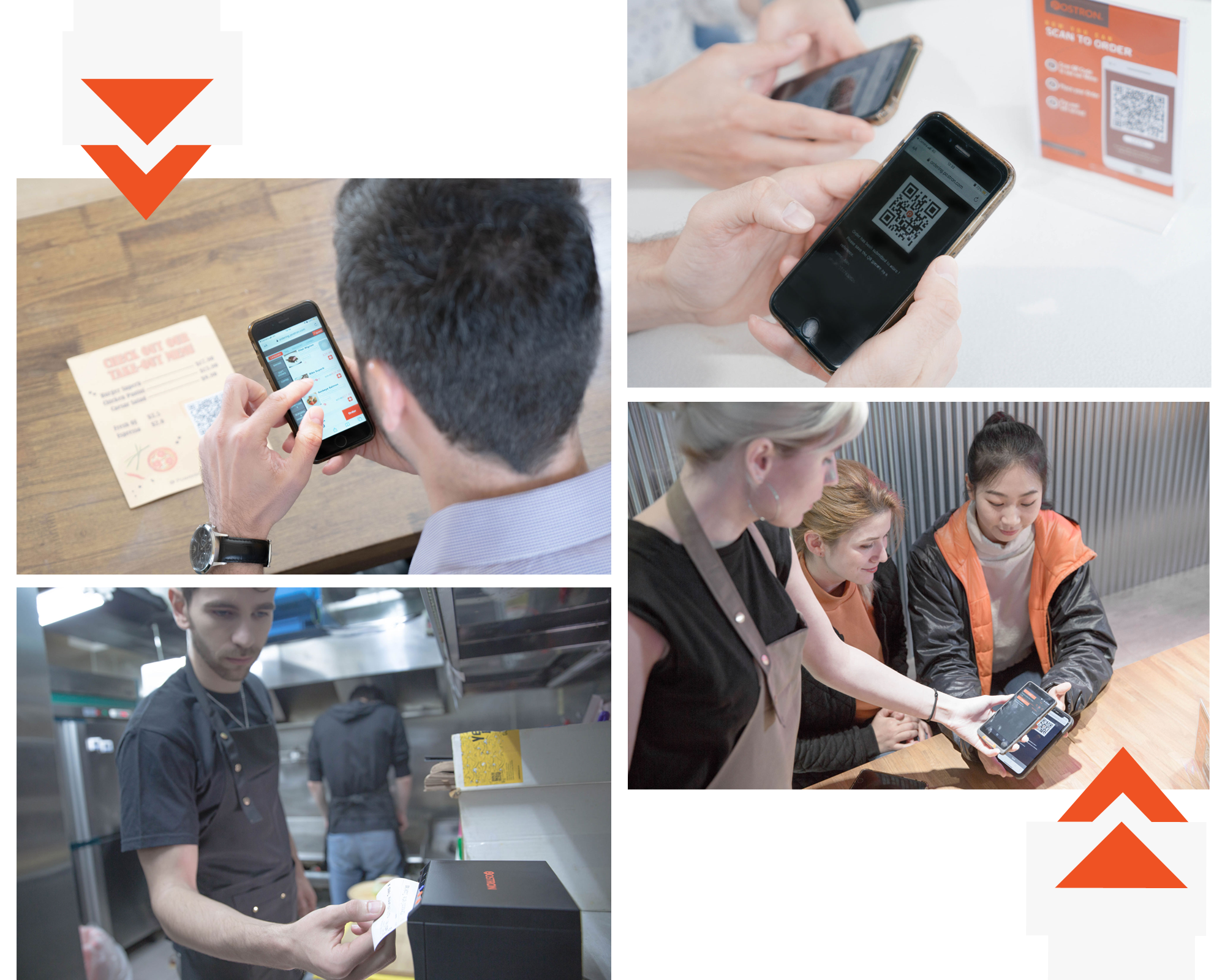 postron restaurant pos system scan qr code to order